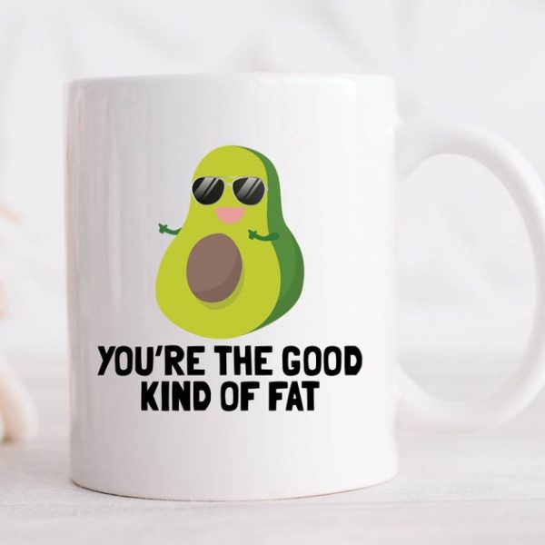 Avokado İyi Bir Tür Yağlı Kahve Kupa,İngilizce Komik Fitness Vegan veya Vejetaryen Hediyesi