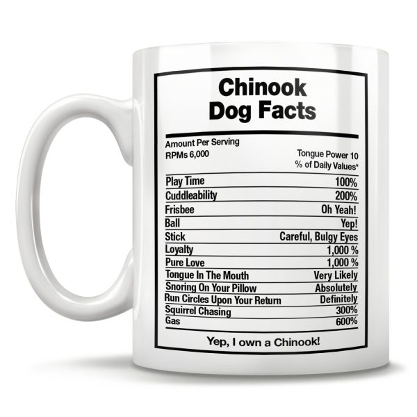 Baskılı Köpek Chinook Kupası, Chinook Bardak