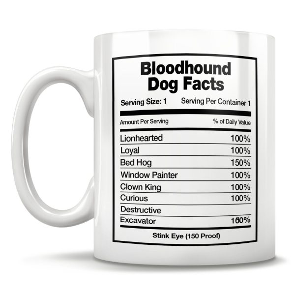 Baskılı Köpek Bloodhound Kupası, Bloodhound Bardak