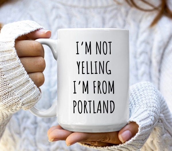 Bağırmıyorum Portland'lıyım Kupa - Portland Kupaları - Portland ingilizce kupa bardağı