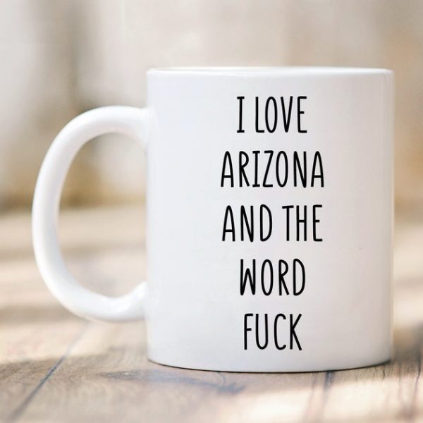 Arizona Kupa Seviyorum - Arizona Kupa - Arizona Hediyesi - Komik -İngiliz kupa bardağı