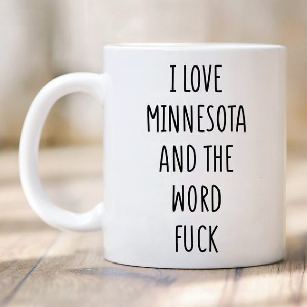 Minnesota'yı Seviyorum Kupa - Minnesota Kupa - Minnesota Hediyesi - İngilizce kupa bardak