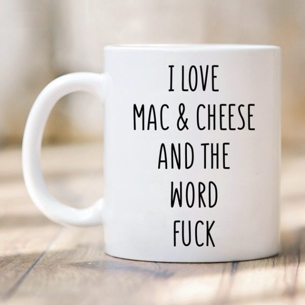 Mac ve Peyniri Seviyorum Kupa - Mac Ve Peynir Sevgilisine Hediye - ingilizce kupa bardağı