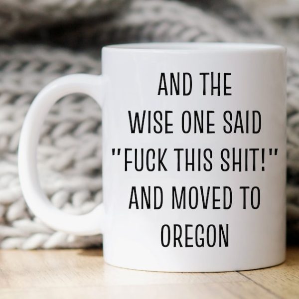 Oregon Kupa, Oregon Kahve Kupa, Oregon'a Taşınma Hediyeleri, Oregon Hediye, ingilizce kupa bardak