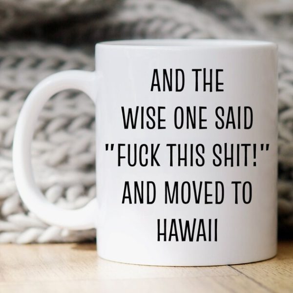 Hawaii'ye Taşınma Hediyesi, Hawaii Kupa, Hawaii'ye Taşınma Hediyesi, Ha-ingilizce kupa bardak