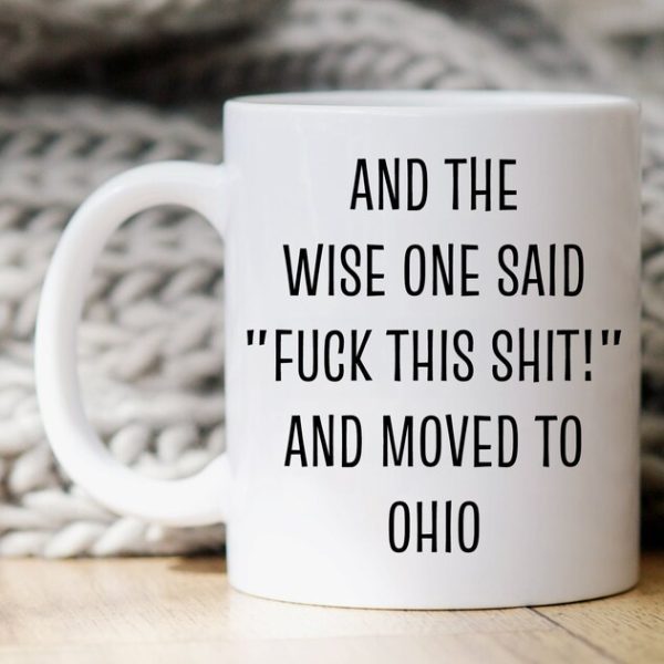 Ohio'ya Taşınma Hediyesi, Ohio'ya Taşınma Kahve Kupa, ingilizce kupa bardak