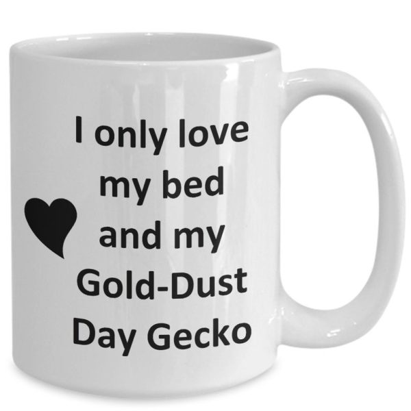 Altın Tozu Günü Gecko Lover Kupa - Sürüngen Evcil Hayvan - Altın Tozu Günüm Aşk ingilizce kupa