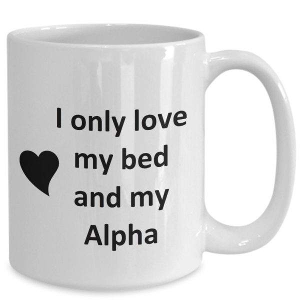 Alpha Lover Kupa - Kedi Köpek Kuş Evcil Hayvan Adı - Love My Alpha Adı Kahve - ingilizce kupa