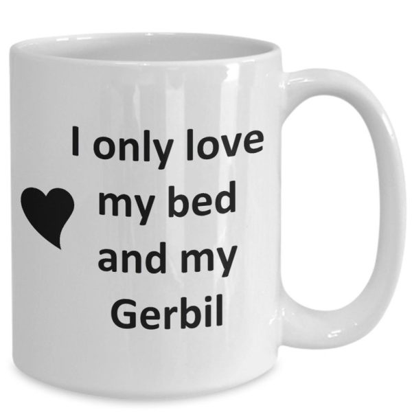 Komik Gerbil Lover Kupa - Pet - Love My Gerbil Kahve Fincanı- ingilizce kupa bardak