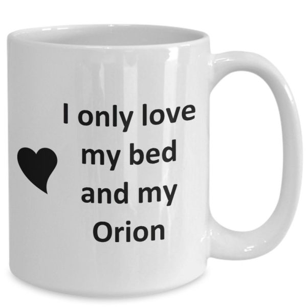 Orion Lover Kupa - Kedi Köpek Kuş Evcil Hayvan Adı - Love My Orion Adı ingilizce kupa bardak