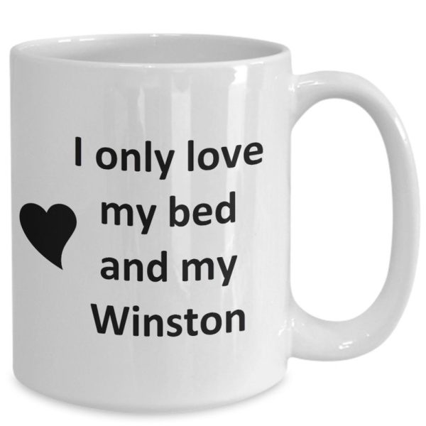 Winston Lover Kupa - Kedi Köpek Kuş Evcil Hayvan Adı - Love My Winston Adı - ingilizce kupa
