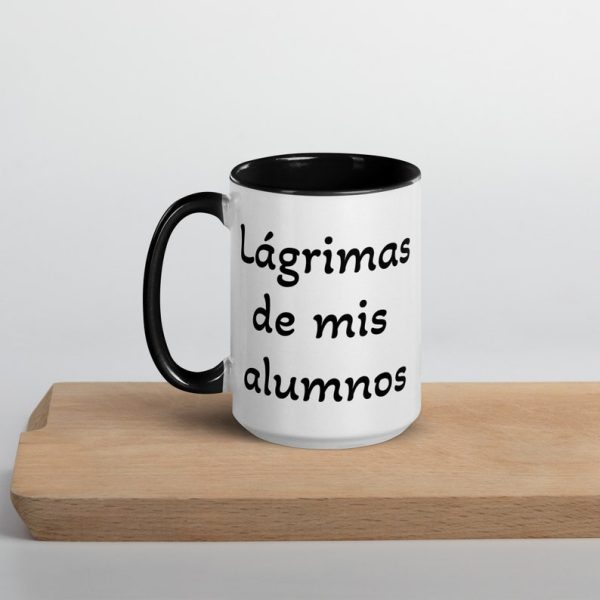 Lágrimas de mis alumnos - İçi Renkli Kupa - İngilizce Kahve Kupa
